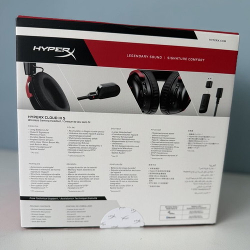 HyperX Cloud III S Wireless headset new, 2.4GHz and Bluetooth
