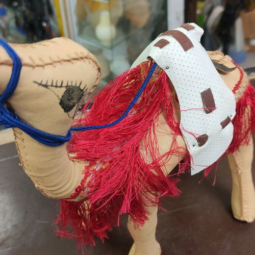 Decorative handmade leather camel like new