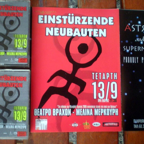Einstuerzende Neubauten rare double live cassette new with flyer