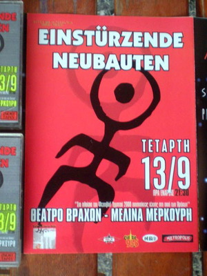 Einstuerzende Neubauten rare double live cassette new with flyer
