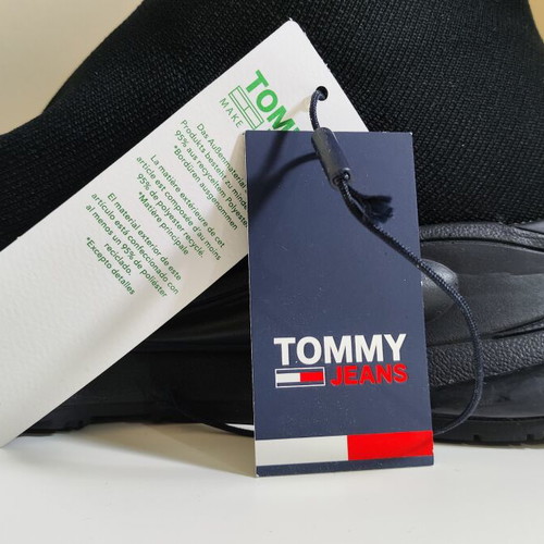 Tommy Jeans Sock-Sneaker size 40, like new, black knit mid cut