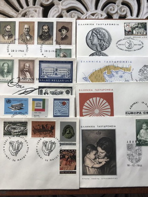 FDC 1966 Complete Year of Official ELTA First Day Covers New