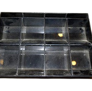 Κερματοθήκη ακρυλική συρταριού ταμείου μαύρη 30.5x22.5x5.5cm