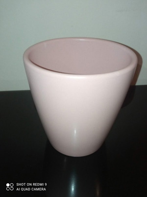 Ceramic orchid planter soft pink lilac