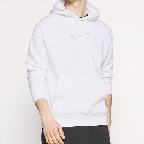 Nike DM3154 Court Fleece Hoodie, men's size M, white