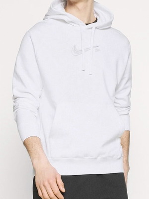 Nike DM3154 Court Fleece Hoodie, men's size M, white