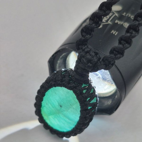 Amazonite Crystal Macrame Necklace new