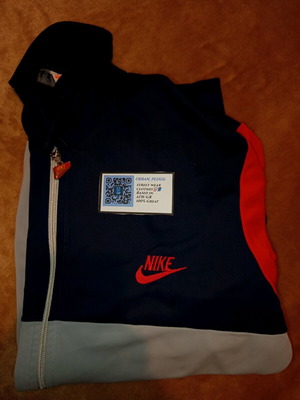 Nike sportswear vintage track jacket σαν καινούργιο, μπλε πολύχρωμο
