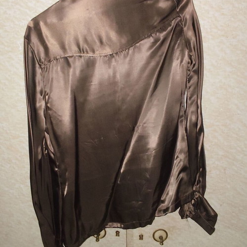 Satin brown jacket used, 80s style