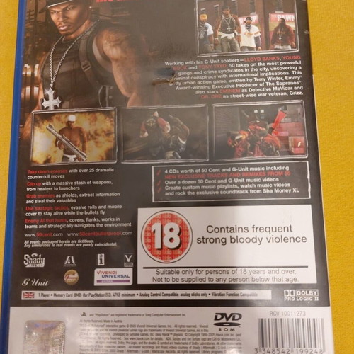 50 Cent Bulletproof for PlayStation 2 used