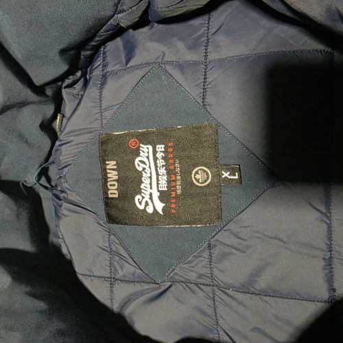 Superdry Down No sleeveless jacket XL, blue