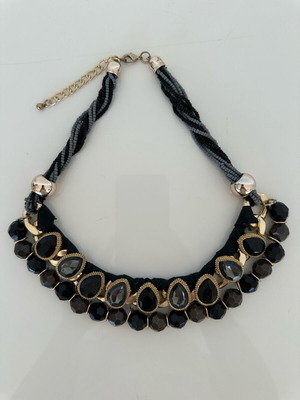 Necklace new from fabric and beads
