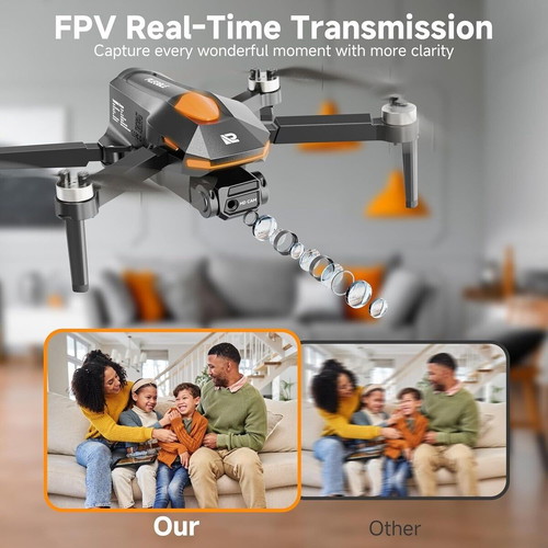 Plegble PL510 Drone with Camera New, Brushless Motor, FPV, Foldable