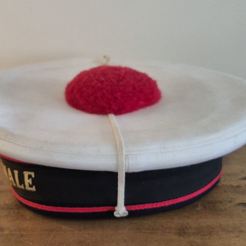 Marine Nationale Bachi French Navy Sailor Hat Vintage 1980-1990