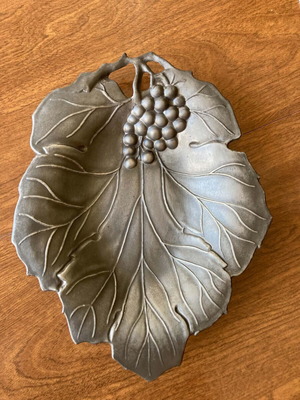 Pewter decorative plate