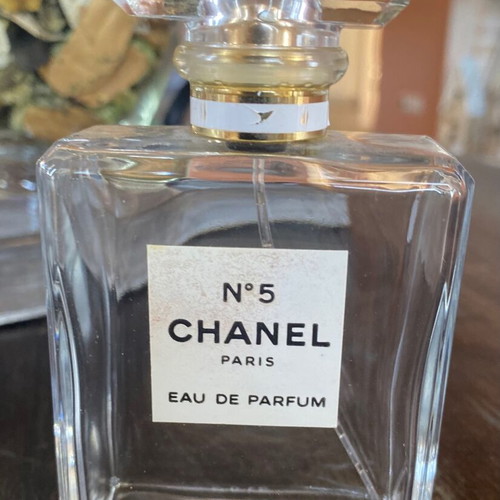 Chanel No 5 Eau De Parfum perfume bottle used, empty 100ml