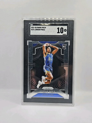 Jordan Poole Panini Prizm rc card SGC10 like new
