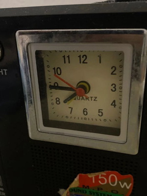 Radio cassette player with clock used