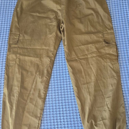Parachute pants, khaki, size Large