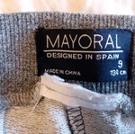 Mayoral kids' tracksuit set blue-gray 9 years like new