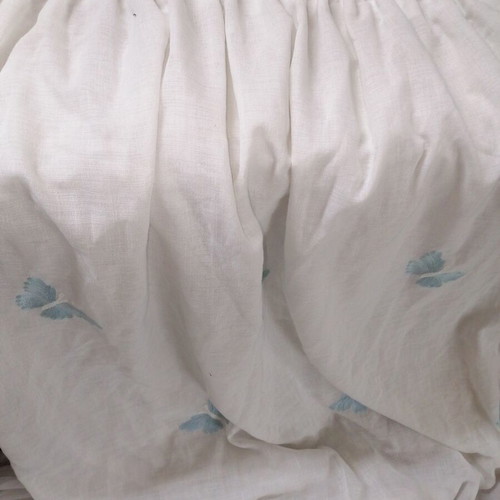 Handmade cotton curtain new, 1.7 x 2.8 m, lined, opaque
