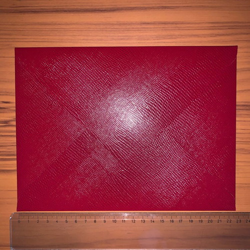 Envelopes like new, pack of 3, deep red with embossed pattern