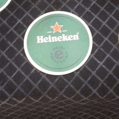 Heineken beer glass set with coasters new, 6 pieces, 300 ml