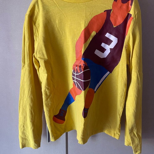 Children's T-shirt 10 years used, yellow, size 140 cm