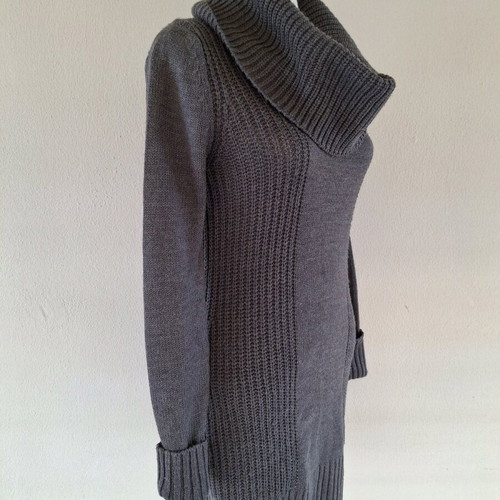 Knitted dress Divided by H&M L like new, gray