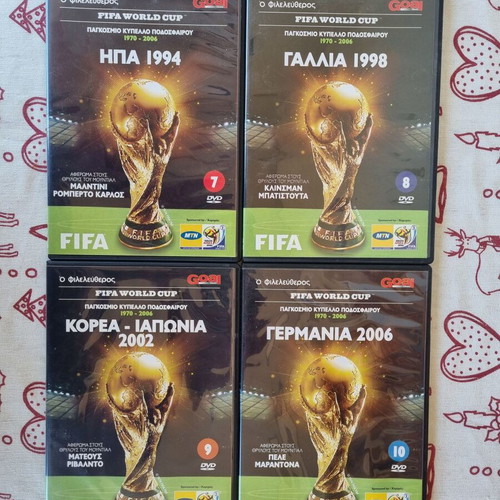 FIFA World Cup DVD collection like new, 10 historical documentaries 1970-2006
