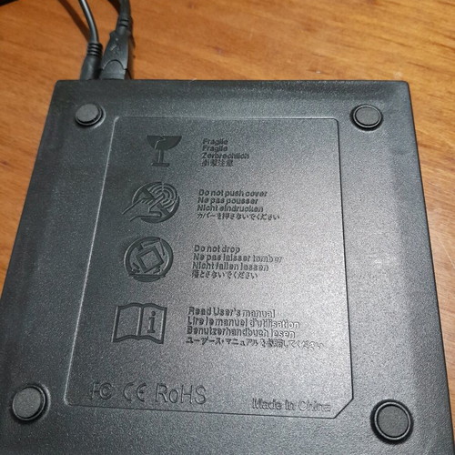 Small DVD for laptop like new with cables ready to use