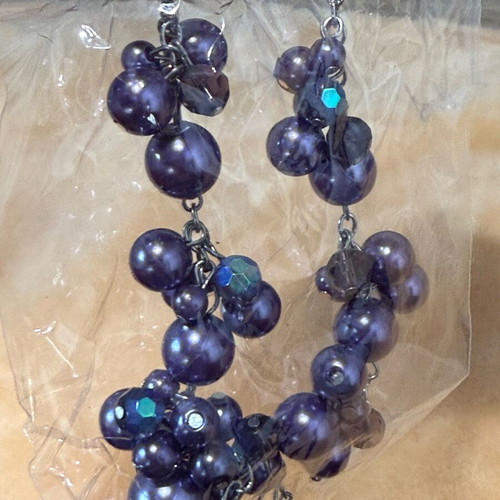 Faux bijoux faux bijou necklace new purple color