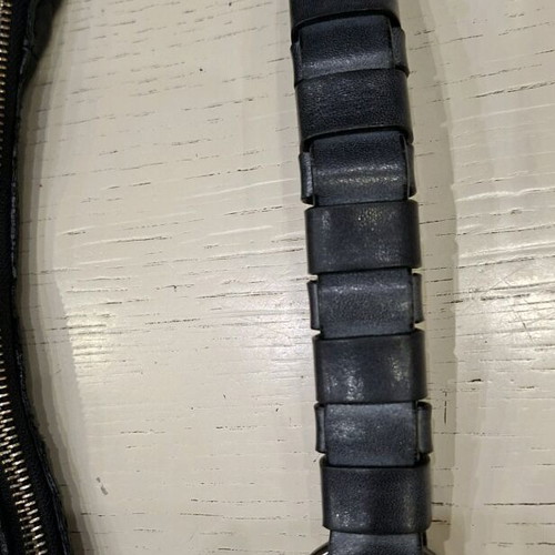 Women's handbag used, black genuine leather Made in Italy 40x30