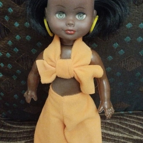 Vintage doll Leila 1970-1980 used with original clothes