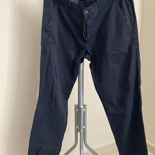 Men's dark navy slim fit chino trousers Portobello's size XL like new