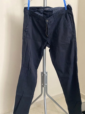 Men's dark navy slim fit chino trousers Portobello's size XL like new