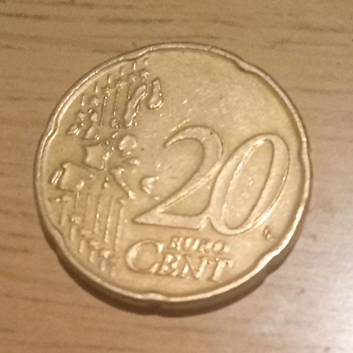 20 cents 2004 used, minted in Belgium