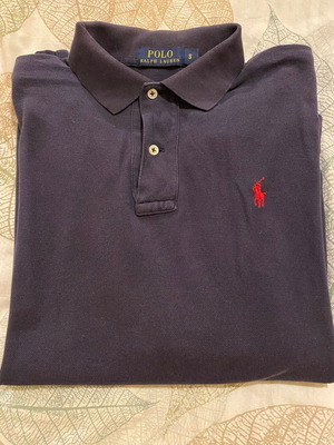 Поло риза Ralph Lauren синя navy употребявана, размер S