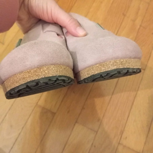 Birkenstock Fanny suede clogs used, size 40, pink