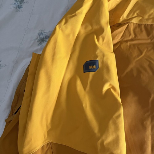 Helly Hansen jacket used, waterproof, warm, size L, yellow and orange