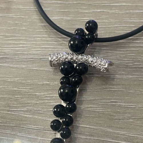 Stavros necklace silver 925 with semi-precious stones used