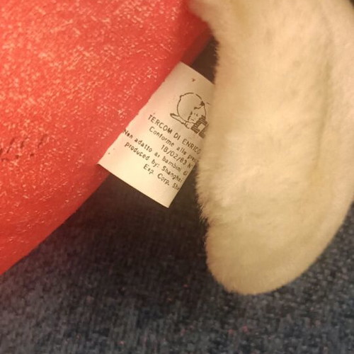 Vintage Tercom poodle plush 1983 like new