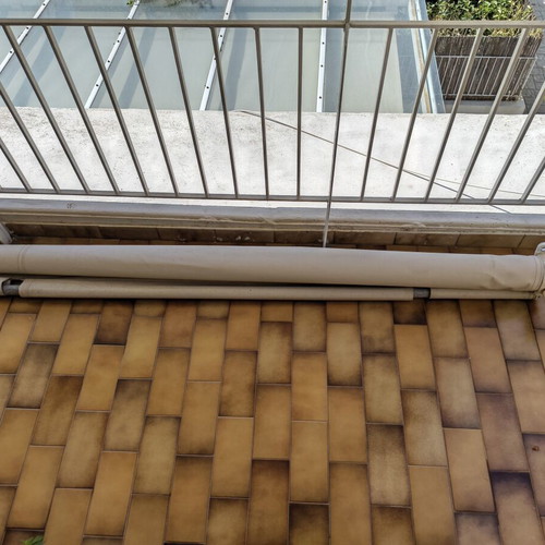 Waterproof awning fabric roll with mechanism, 220x180 cm