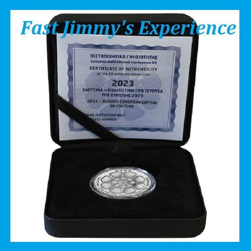 Official Silver Proof Coin 6 Euro Elefsina 2023 new