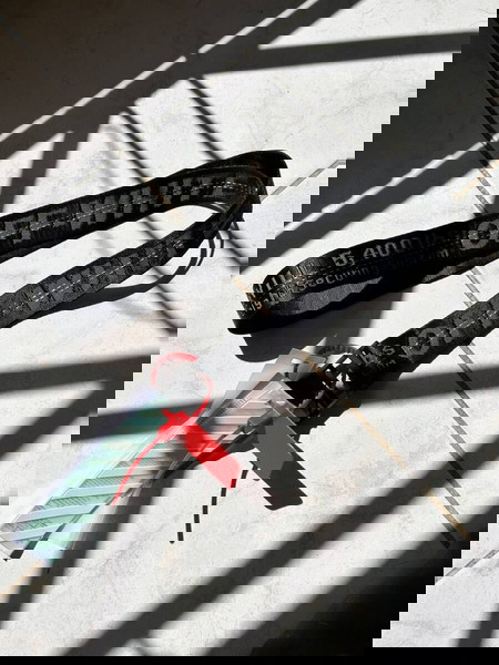 off white industrial belt