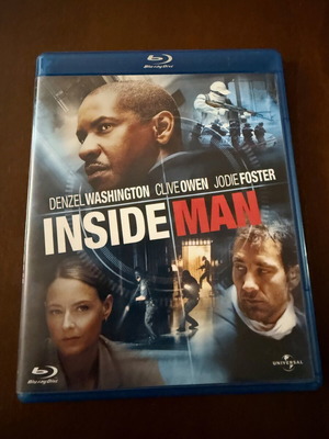 Inside Man Blu-Ray като нов, криминален екшън приключенски с субтитри