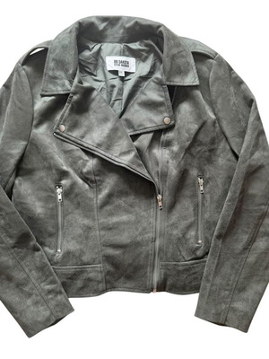 BB Dakota Steve Madden Moto μπουφάν ελιά πράσινο συνθετικό σουέτ γυναικείο μέγεθος XXL σαν καινούργιο