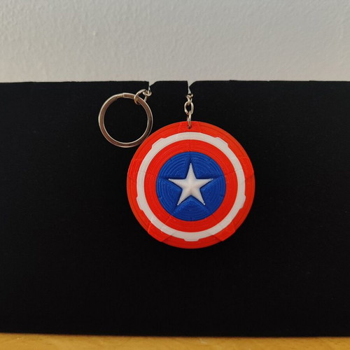 Captain America Shield Keychain new 3D printed