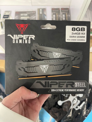 Patriot Viper Steel 8GB DDR4 RAM με 2 Modules (2x4GB) και Ταχύτητα 3200 για Desktop