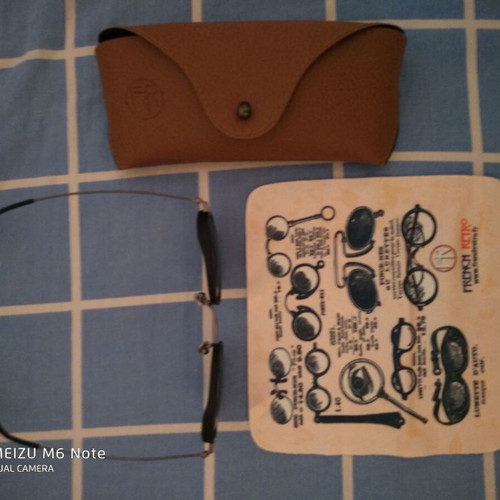 French Retro Marcel G13 sunglasses, black and silver